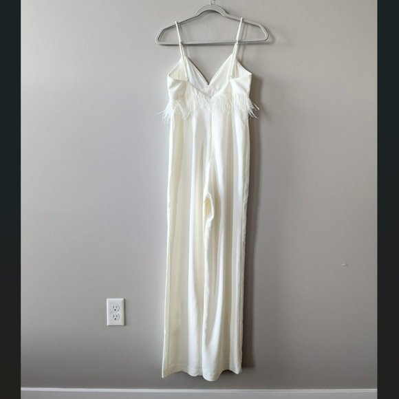 NEW SAYLOR Krysta Feather Straight Leg Jumpsuit - Picture 4 of 11